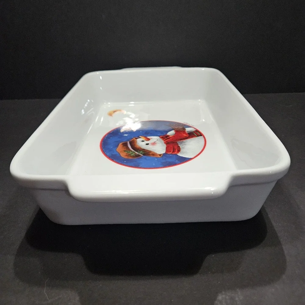 Snowman Rectangular Baking‎ Dish 12